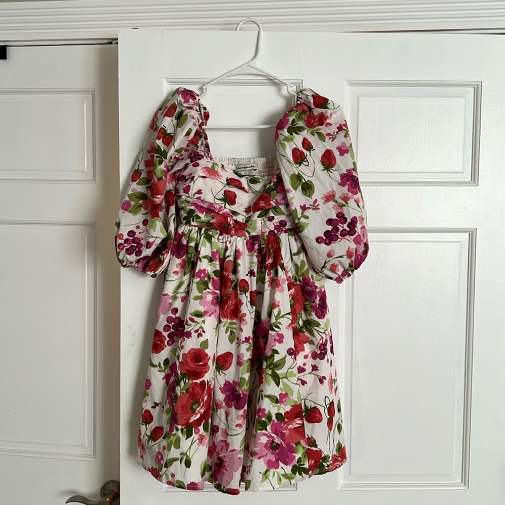 Abercrombie & Fitch Floral Dress - Red, Pink, Green
